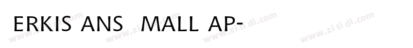 KerkisSans SmallCap字体转换